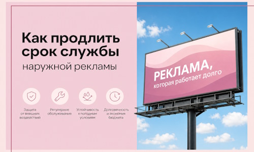 Как продлить срок службы наружной рекламы в  Назрани