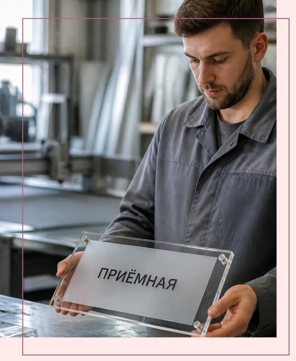 Таблички из оргстекла на заказ в Назрани от 4006 р. | Аванза-Нзр